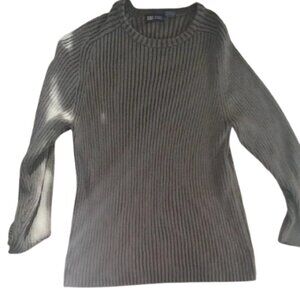 100% Cotton Men's Faded Glory Vintage Ribbed Sweater - Olive